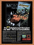 1987 Gunship The Attack Helicopter Simulation Tandy Original Ad v2