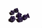 Purple Opaque 7 Die Set Polyhedral Dice by BrycesDice RPG Magic D&D Unique - 