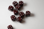 Silver Volcano Speckled 16mm D6 Pipped - 
