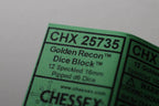 Golden Recon Speckled 16mm D6 Pipped - 