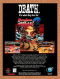 1996 Battle Arena Toshinden 2 PS1 Original Ad v1