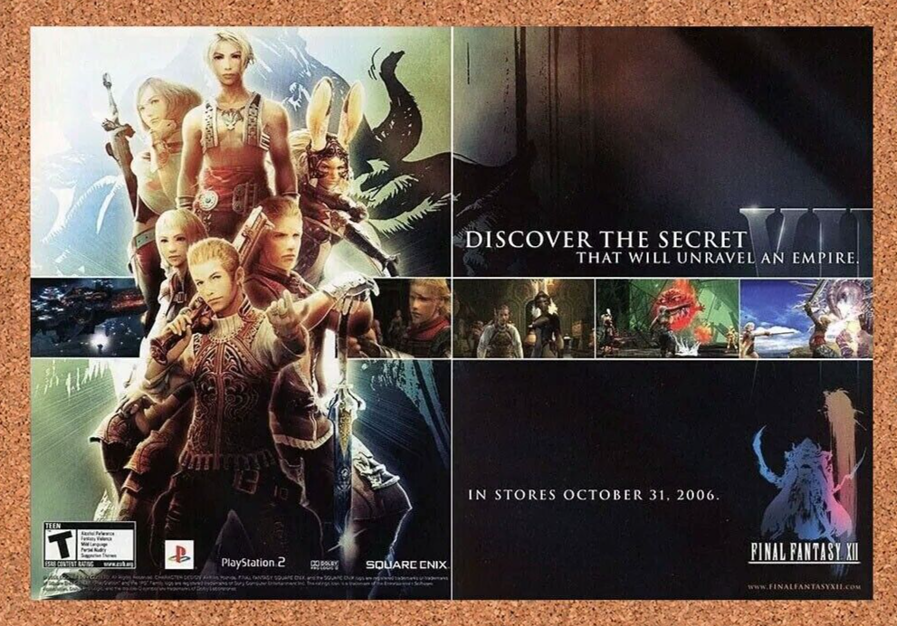 2007 Final Fantasy XII PS2 Original 2007