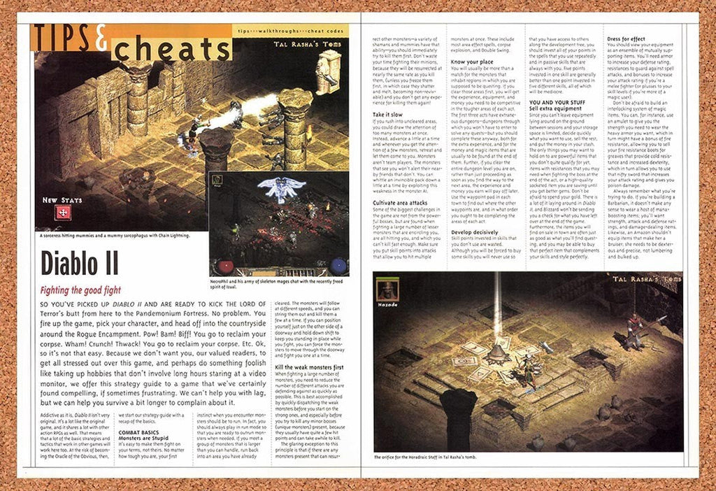 2000 Diablo II Review Tips Original Ad vr6
