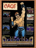 1993 Mortal Kombat Johnny Cage Profile Original Ad v22