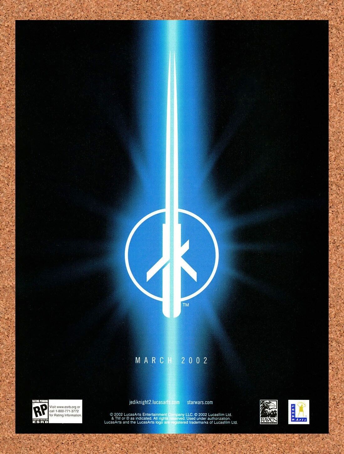 2002 Star Wars Jedi Knight II PC Original Ad