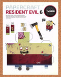 2012 Resident Evil 6 PaperCraft Original Collectible Ad v1