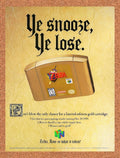 1998 Zelda Ocarina Of Time N64 Original Ad v1