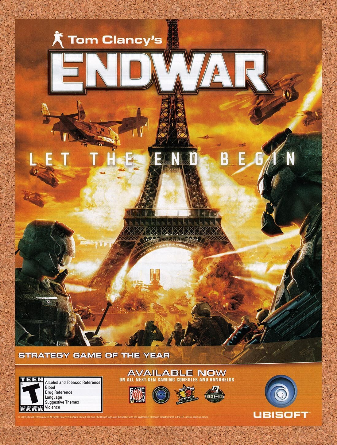 2008 Tom Clancy's EndWar Xbox 360 Original Ad v2
