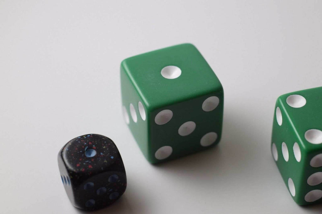 Jumbo 25mm 1 inch Green Dice RPG Board Game D6 Koplow Large Huge Dice - 