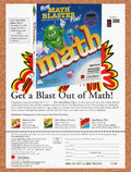 1990 Math Blaster Plus MS-DOS Original Ad v1