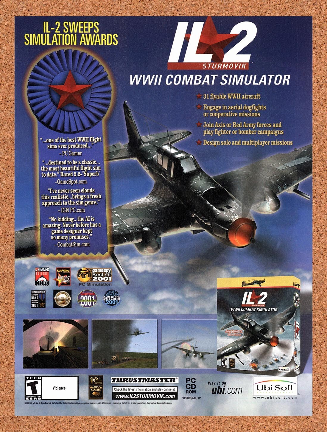 2002 IL 2 Sturmovik WW2 Combat Simulator PC Original Ad v1