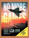 1994 TFX Tactical Fighter Experiment Amiga Original Ad v1