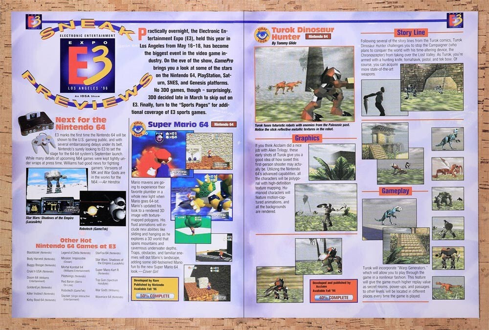 1997 E3 Expo Sneak Previews Original Ad v9