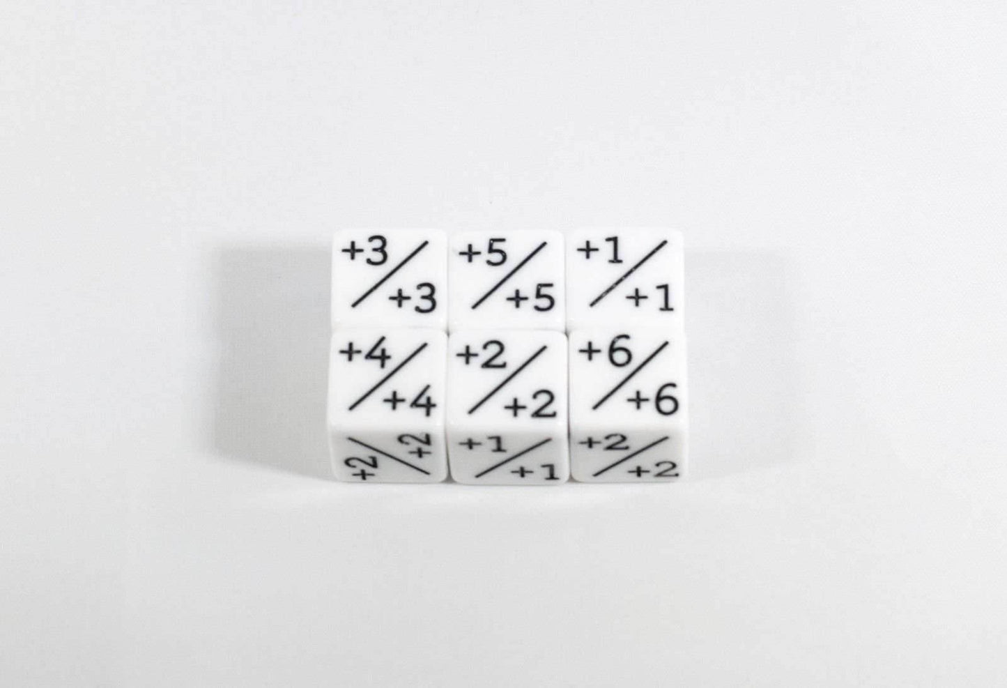 White D6 MTG +1/+1 Counter Dice - Magic: The Gathering DnD d6 Stats (Sold Per Die) - 