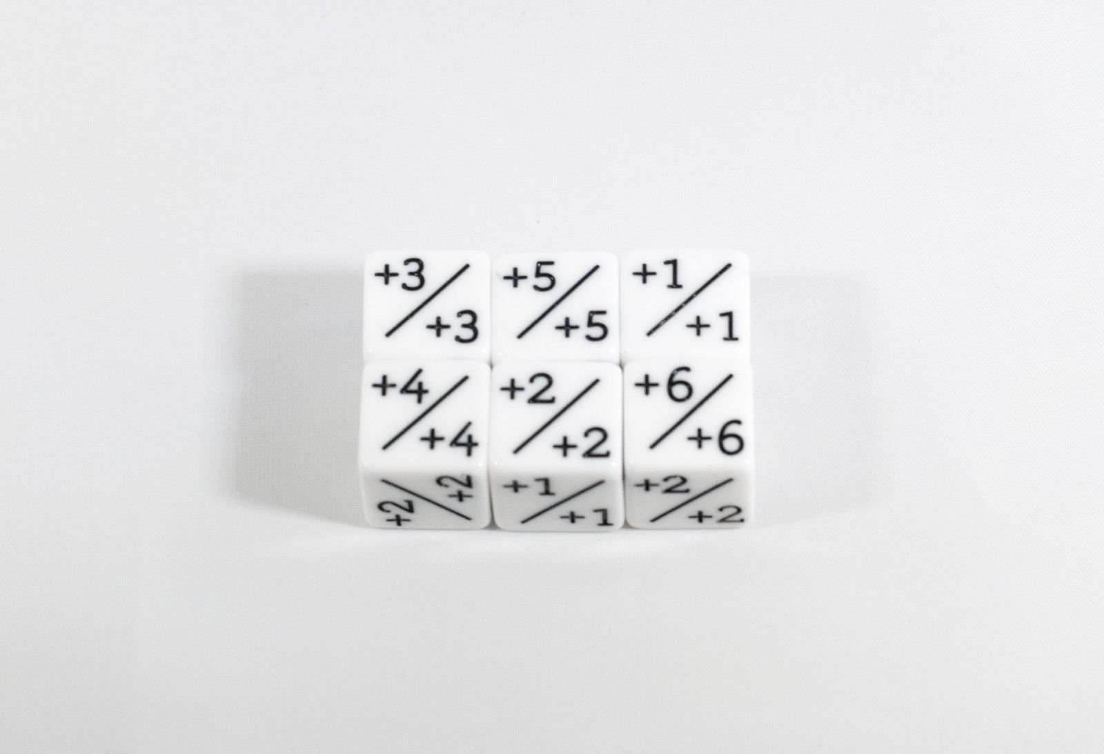 White D6 MTG +1/+1 Counter Dice - Magic: The Gathering DnD d6 Stats (Sold Per Die) - 