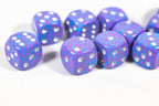New Silver Tetra Dice with Silver Pips 12mm D6 RPG Dice (10) Yahtzee by Chessex - 