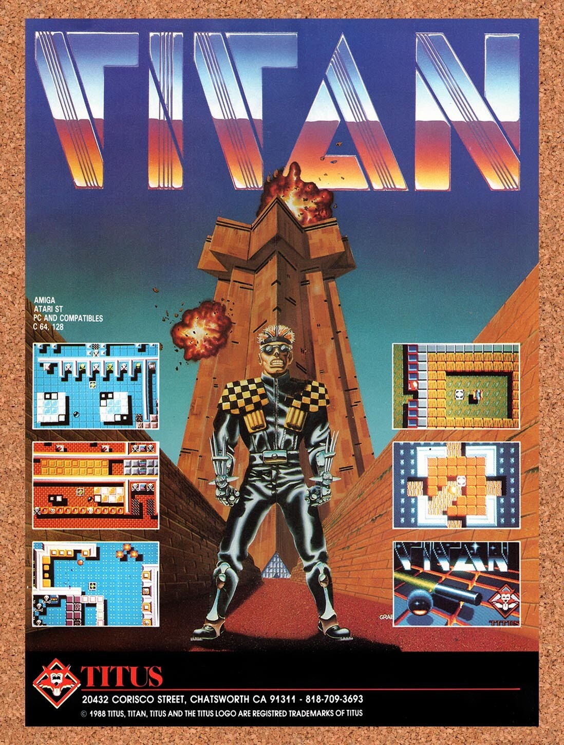 1989 Titan Amiga Original Ad v1