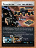 2002 Soldier Of Fortune II Double Helix Sound Blaster Audigy Original Ad