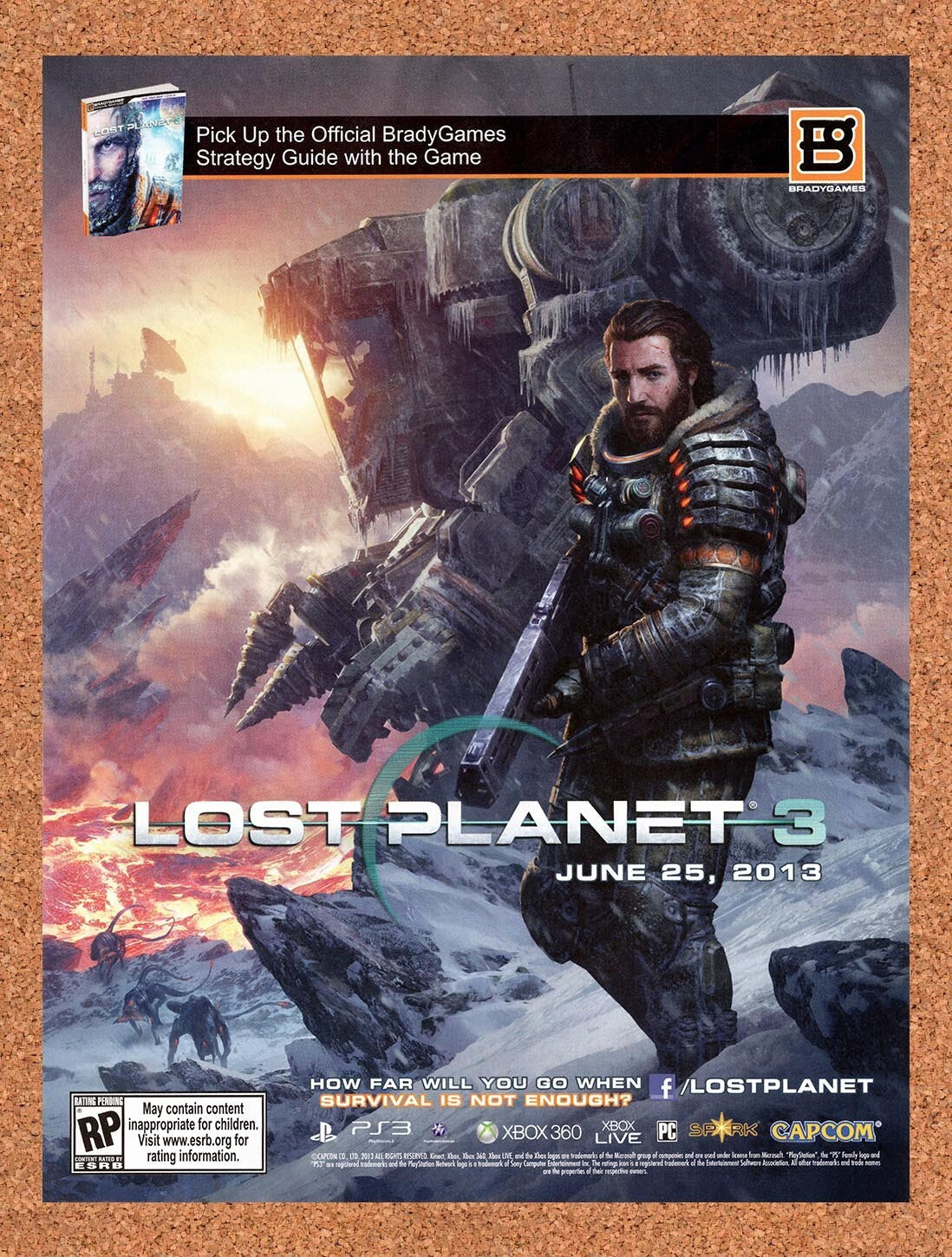 2013 Lost Planet 3 Xbox 360 Original Ad v1