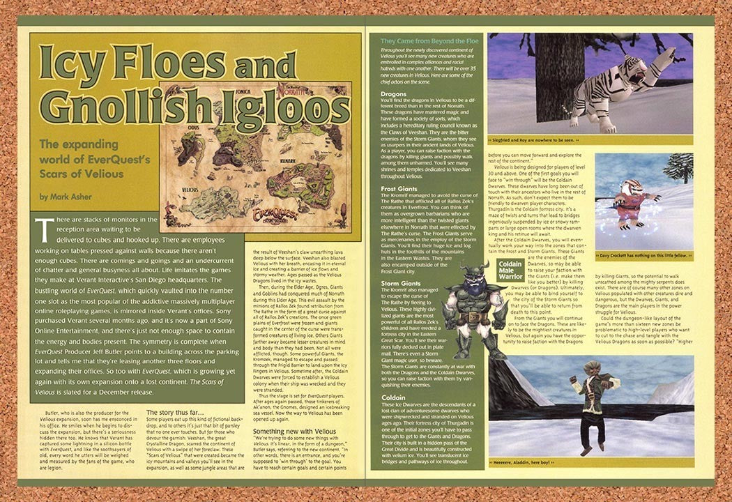 2000 EverQuest Scars Of Velious Early Preview Original Ad vr3