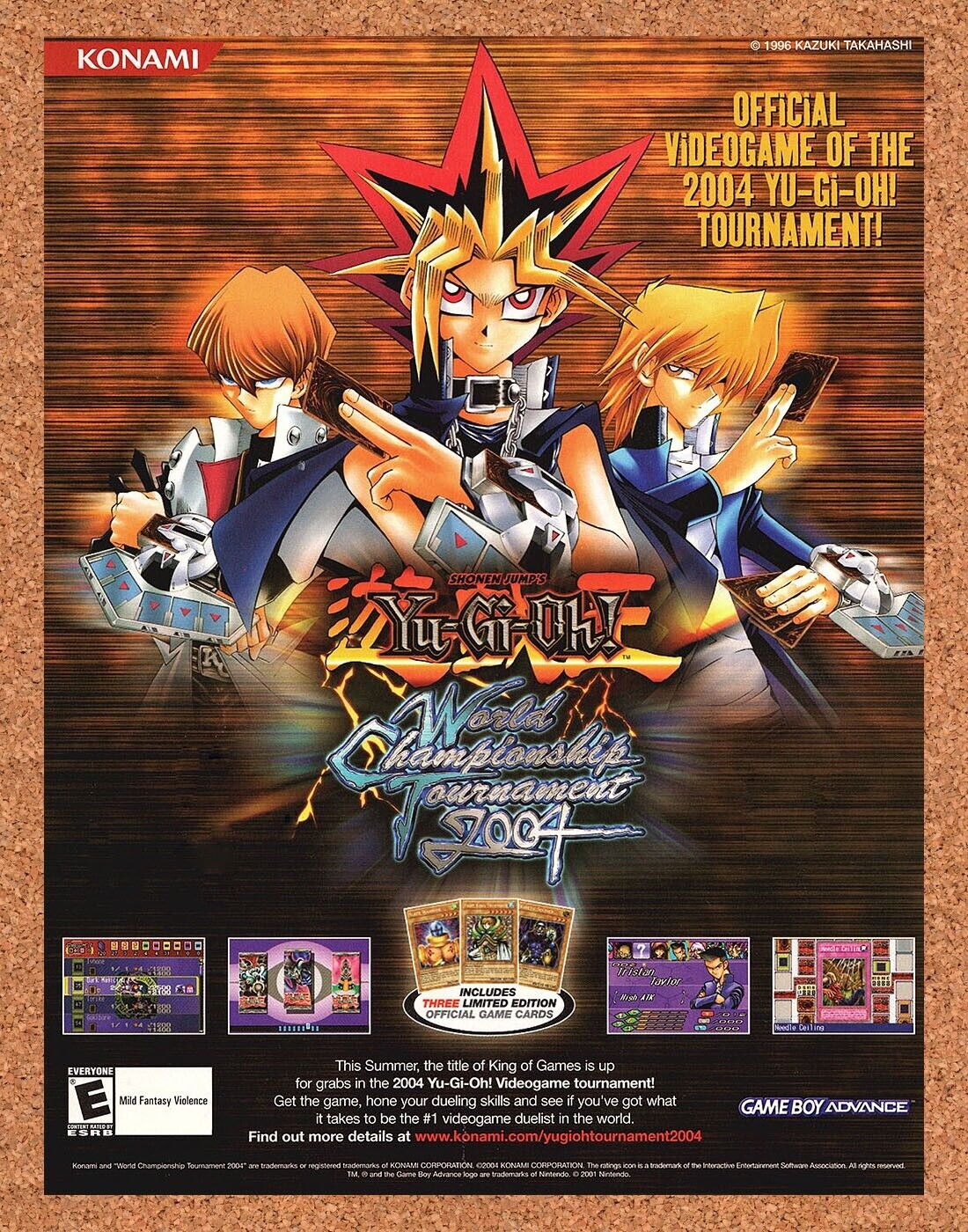 2004 Yu-Gi-Oh World Championship Original GBA Ad v2