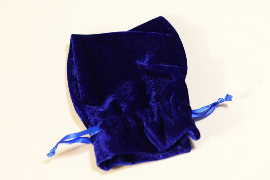Blue Large Soft Velvet 4" x 6" Gift Bag Cards RPG Game Dice Bag Counter Pouch