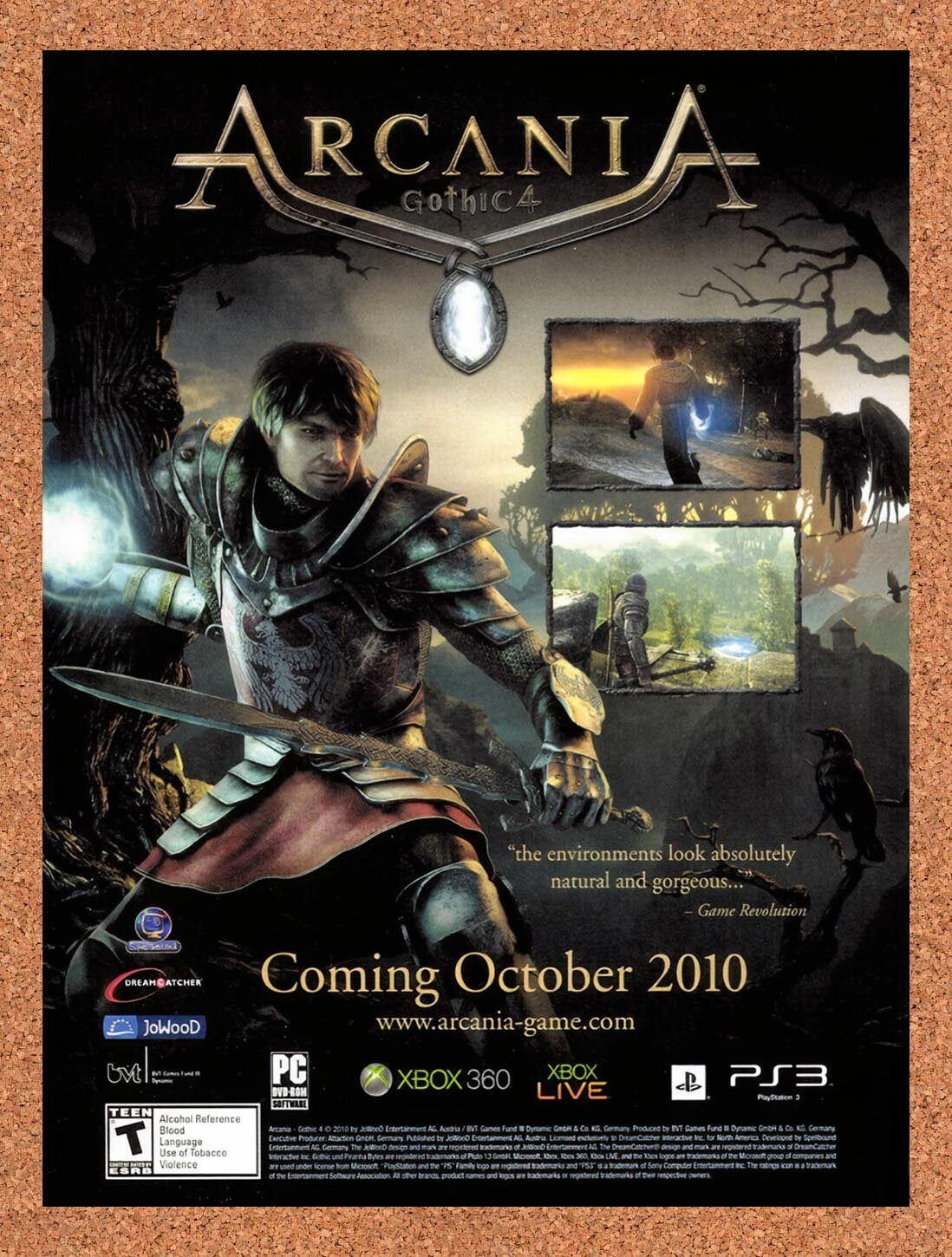 2010 Arcania Gothic 4 Xbox 360 Original Ad v1