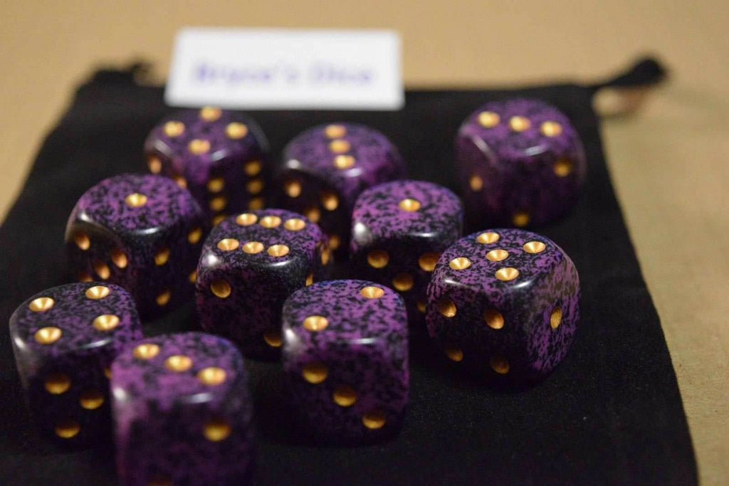 Hurricane Speckled 16mm D6 Pipped - 