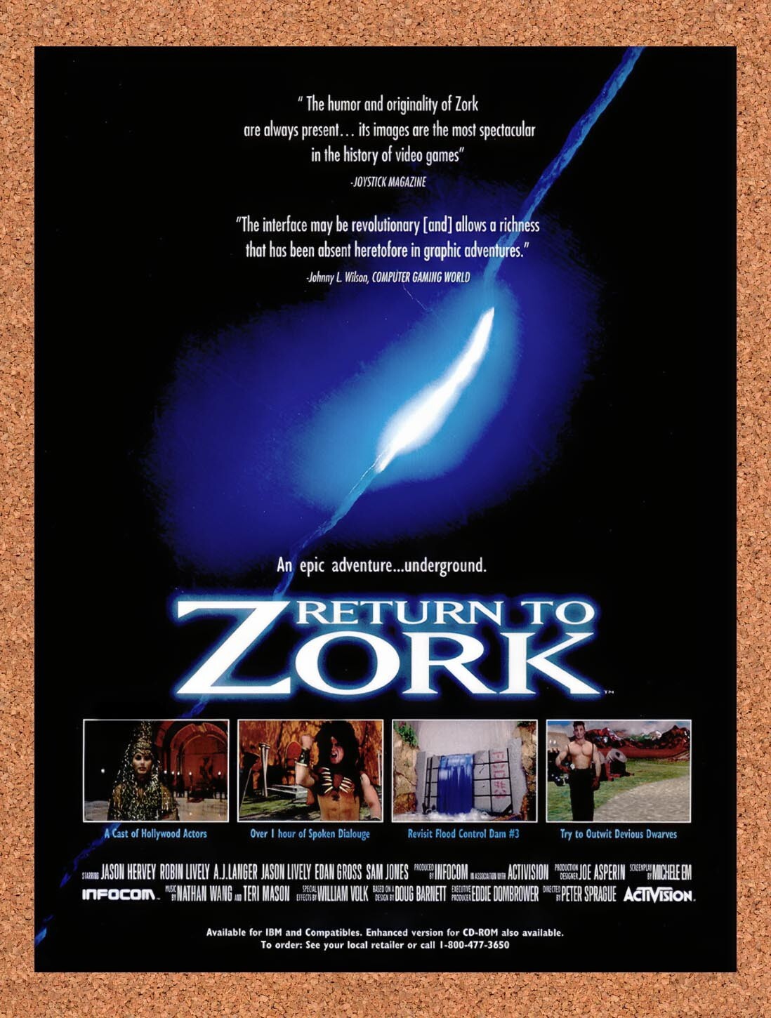 1993 Return To Zork PC Original Ad v1