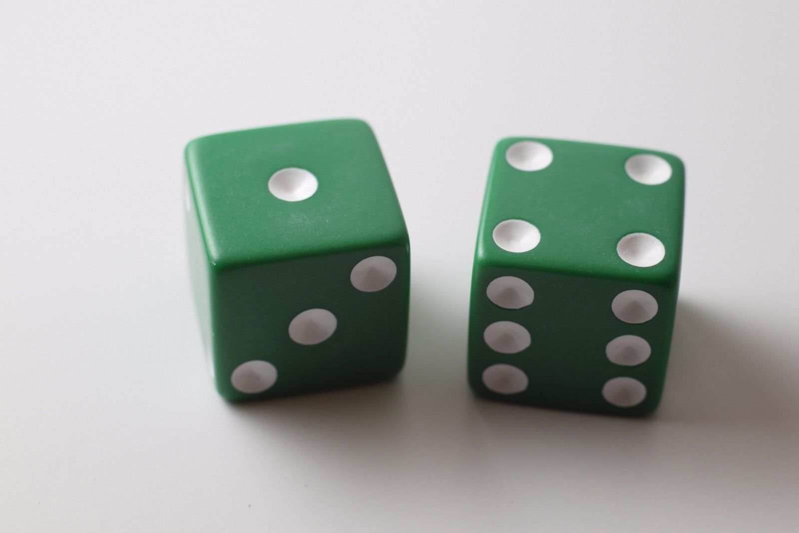 Jumbo 25mm 1 inch Green Dice RPG Board Game D6 Koplow Large Huge Dice - 