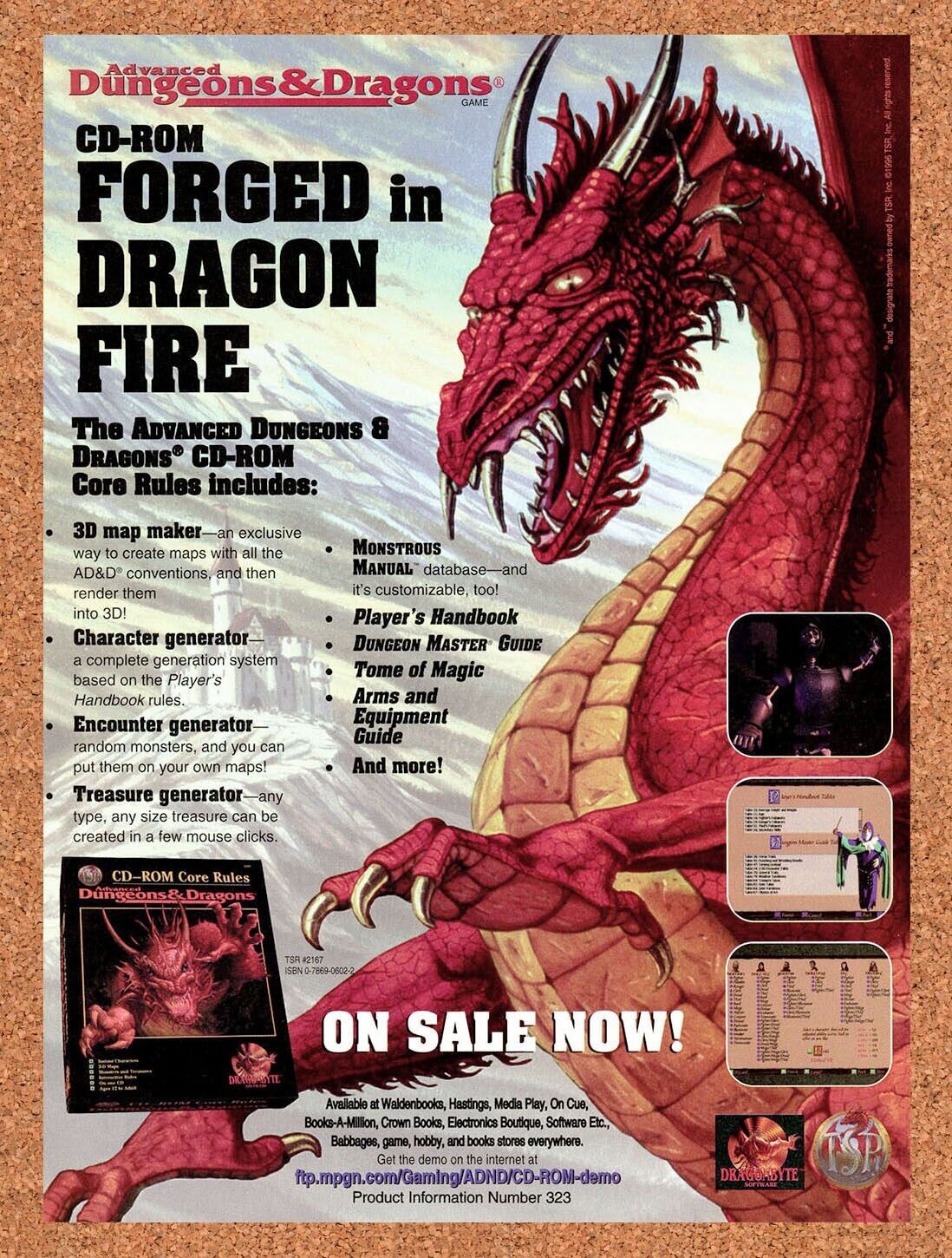 1997 Advanced Dungeons & Dragons PC Games Original Ad v1