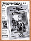 1989 Advanced Dungeons & Dragons Curse Of The Azure Bonds IBM Original Ad v1