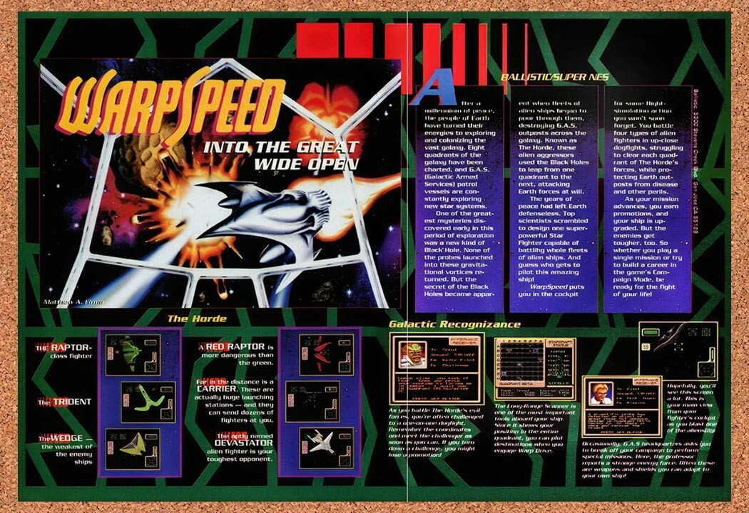 1992 Warp Speed Genesis Original Ad v3