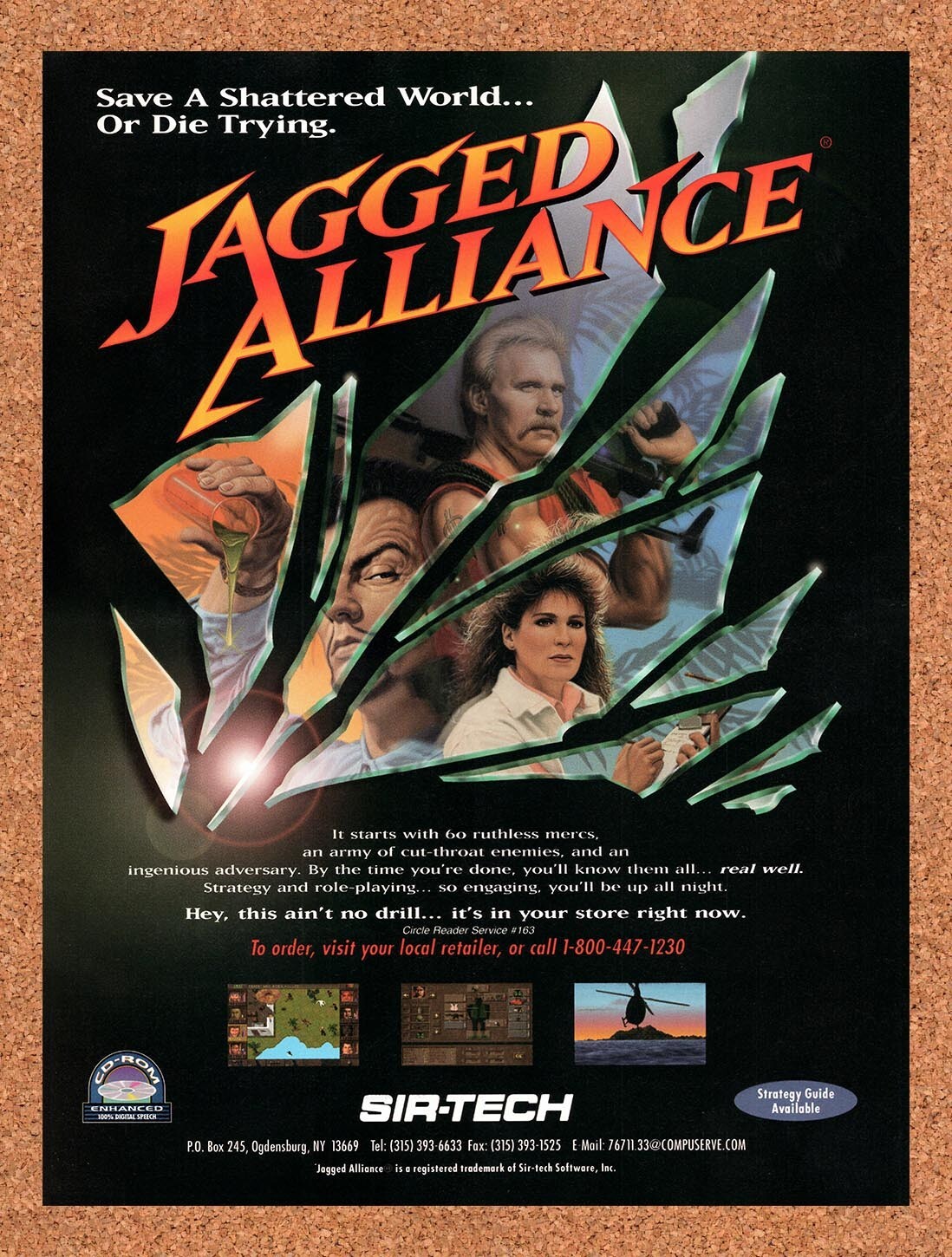 1995 Jagged Alliance PC Original Ad v1