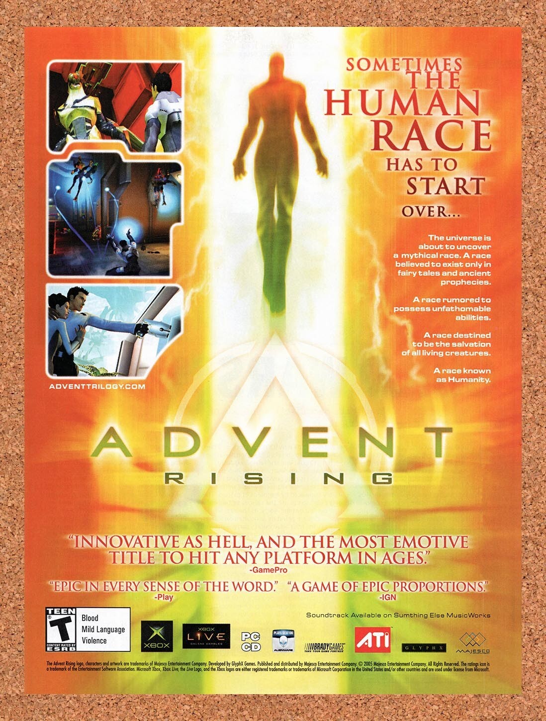 2005 Advent Rising PC Original Ad v1