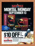 1993 Mortal Kombat SNES Kaybee Toys Rebate Original Ad v1