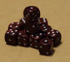 Silver Volcano Speckled 12mm D6 Pipped - 