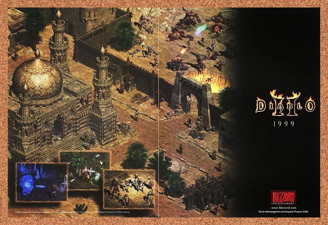 2001 Diablo II PC Original Ad