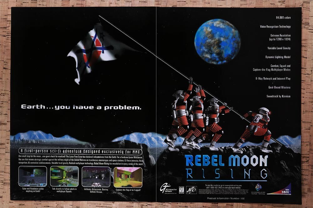 1997 Rebel Moon Rising PC Original Ad v1