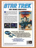 1988 Star Trek The Rebel Universe Atari ST Original Ad v1