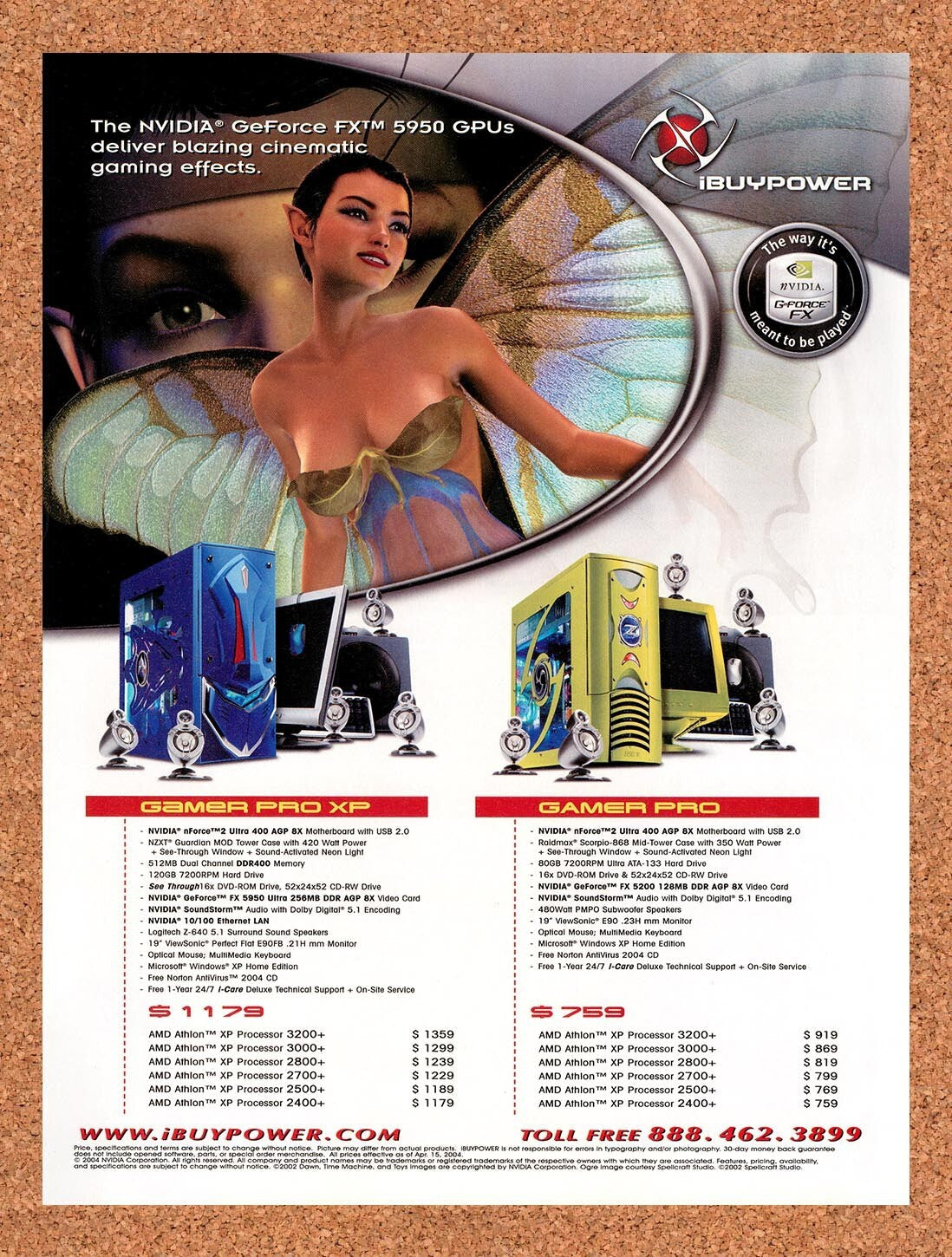 2004 nVidia GeForce FX iBuyPower PCs Original Ad v4