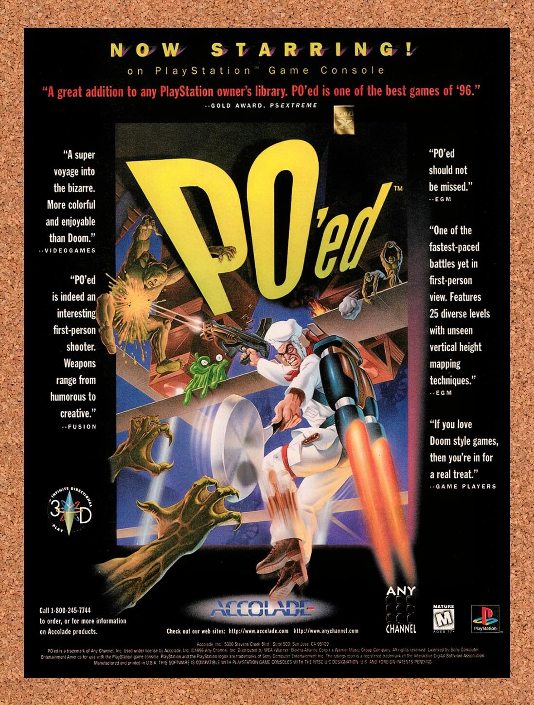 1996 PO'ed PS1 Original Ad v1