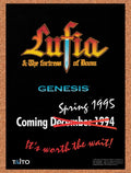 1995 Lufia Fortress Of Doom SNES Original Ad v6
