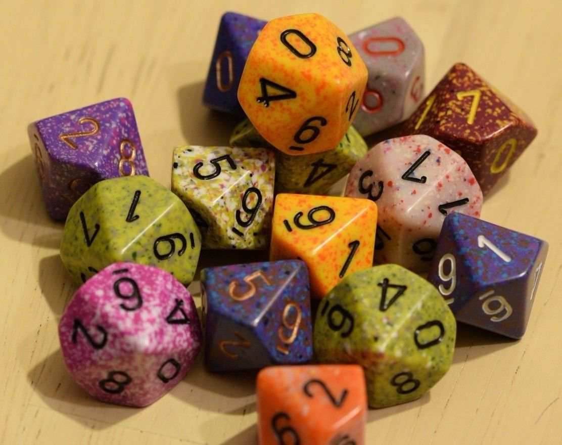 Random Set of 6 d10 Ten Sided RPG Dungeons and Dragons Dice (6) Chessex Magic - 