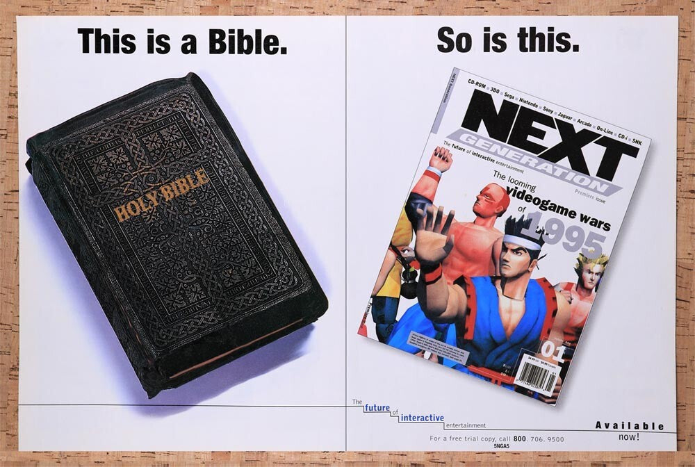 1995 Next Generation Magazine Launch Original Ad v1