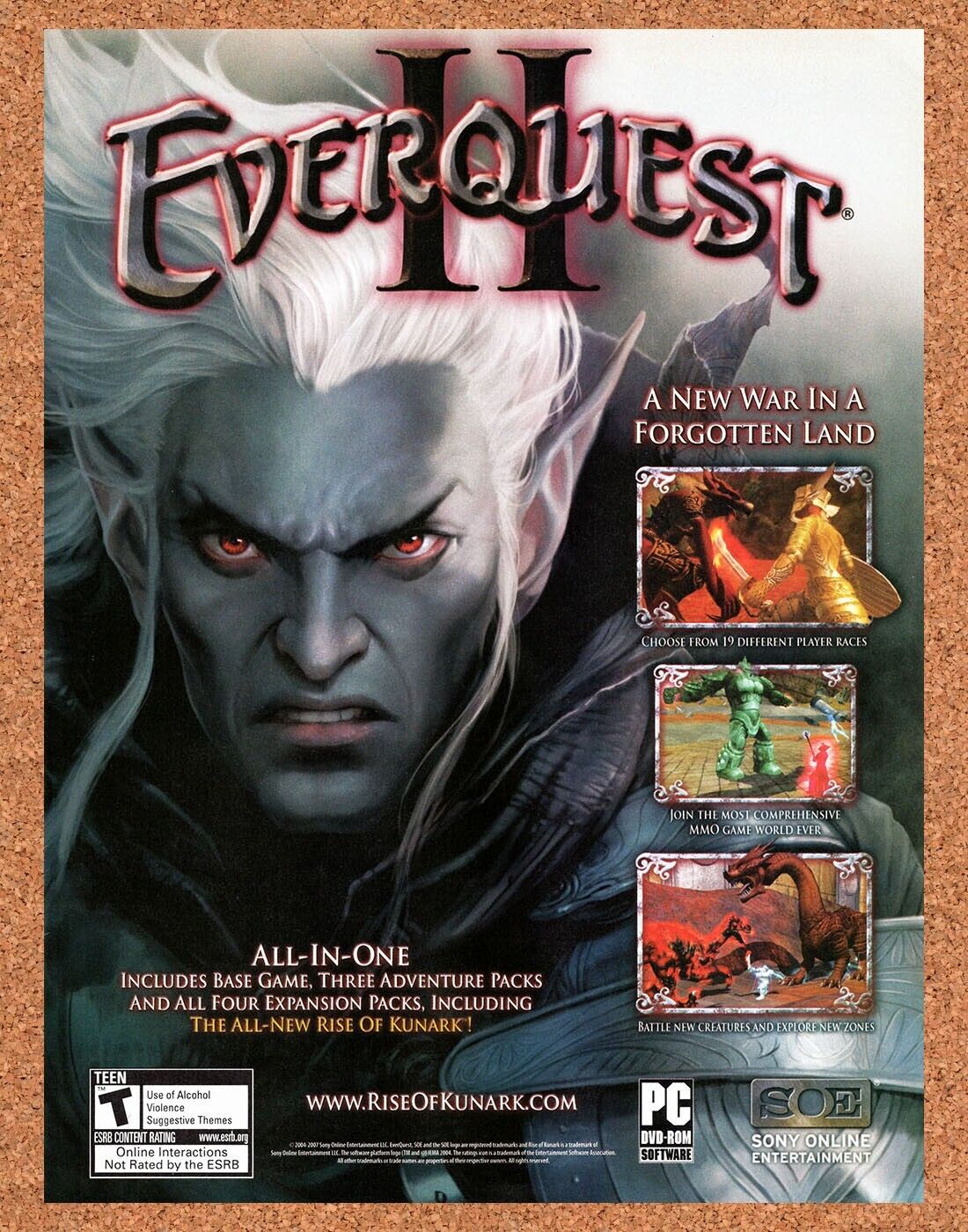 2007 EverQuest II PC Original Dark Elf Ad