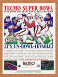 1996 Tecmo Super Bowl PS1 Original Ad v1