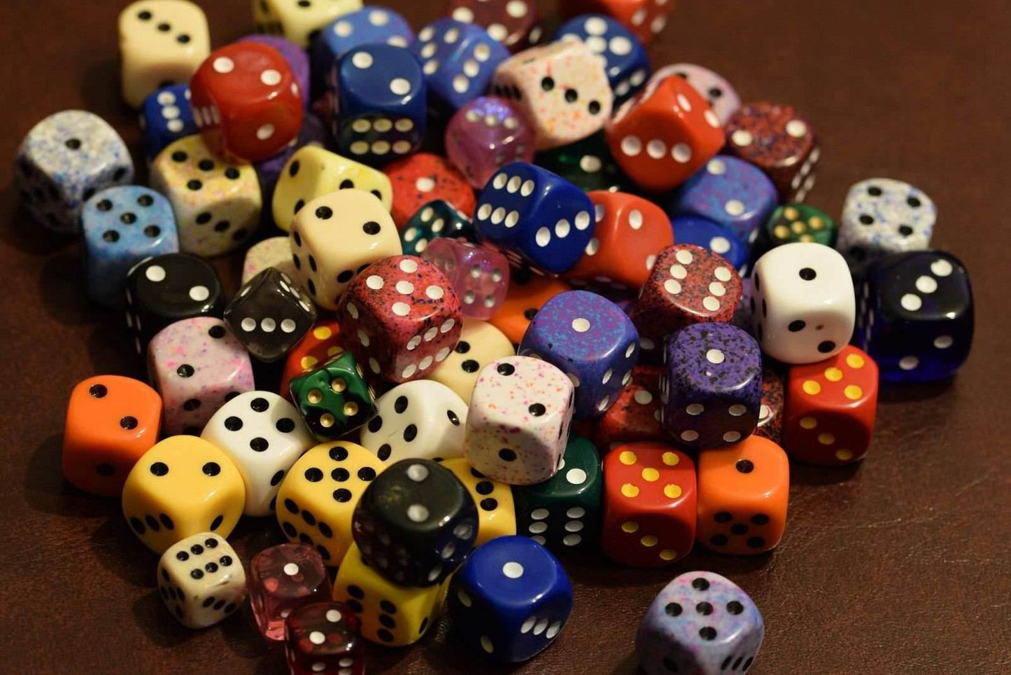 Random d6 Gaming RPG Yahtzee Dice Multi Colors Sizes Quality - 10 Dice