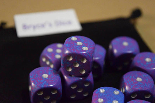 Silver Tetra Speckled 16mm D6 | Sold per piece - 