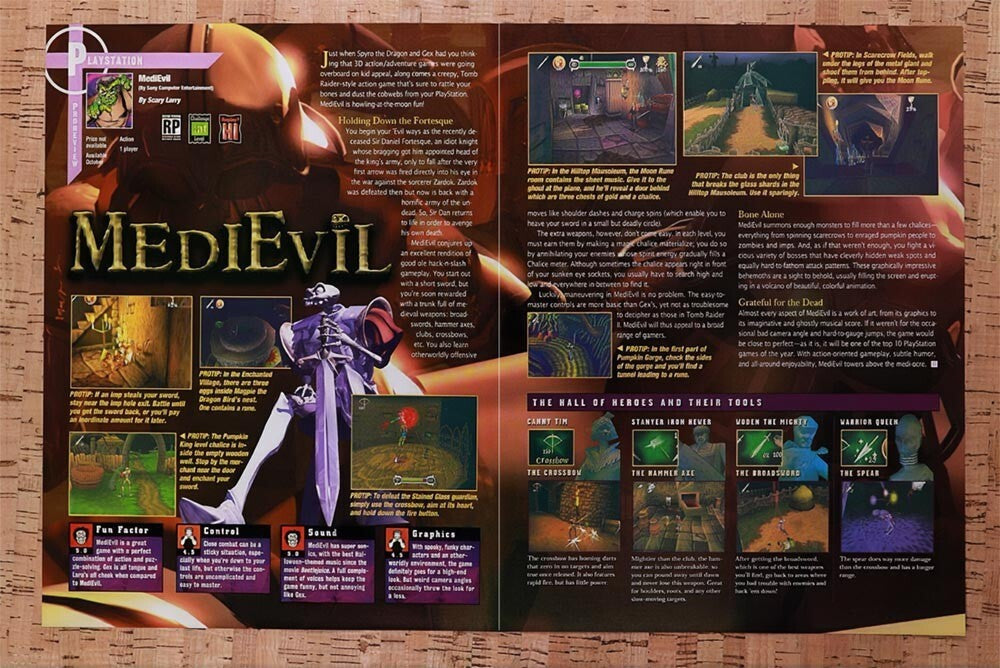 1998 Medieval 1 PS1 Original Ad v4